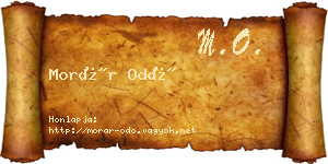 Morár Odó névjegykártya